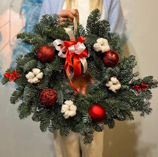 Венок "Рождественские огни"