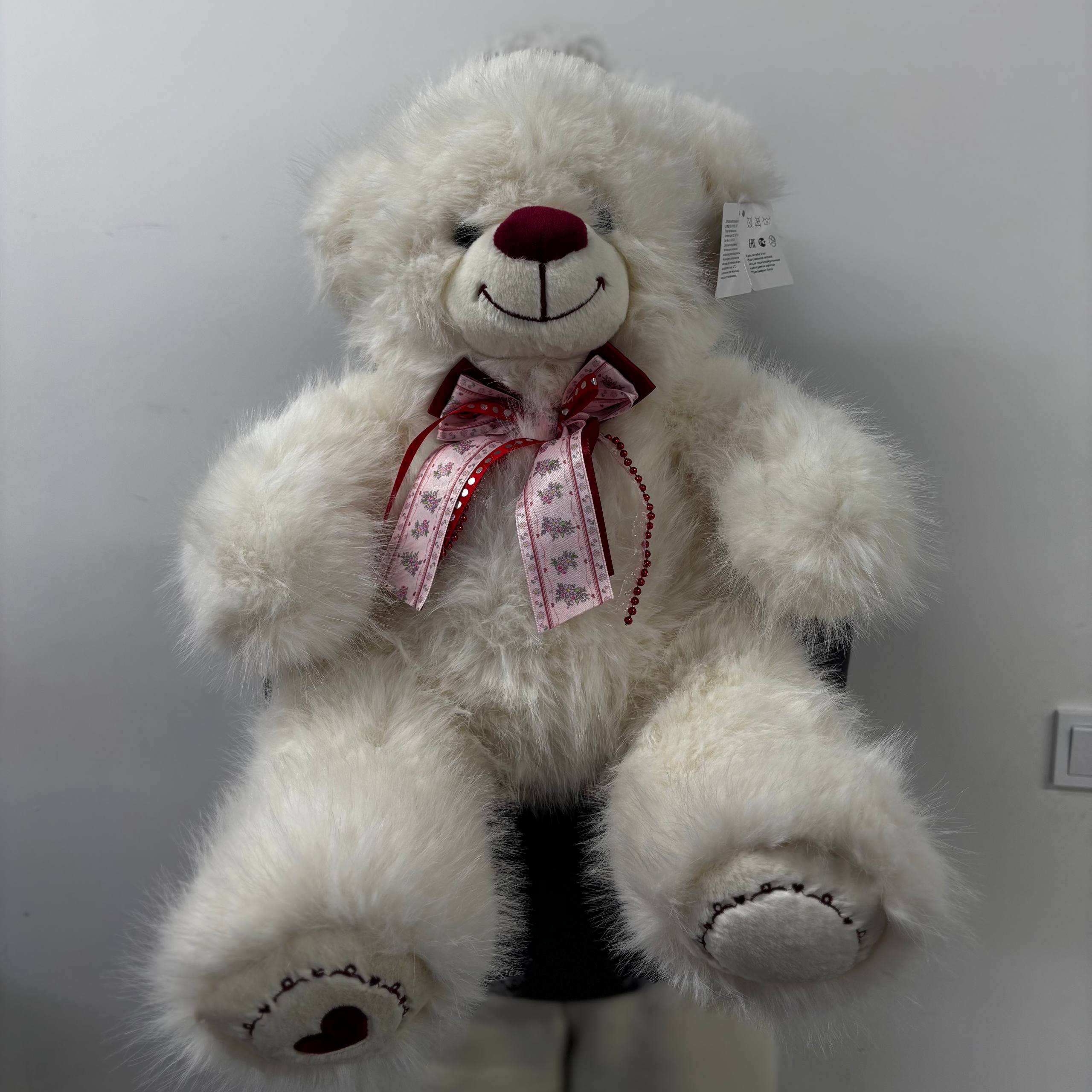 Мишка белый 65 см