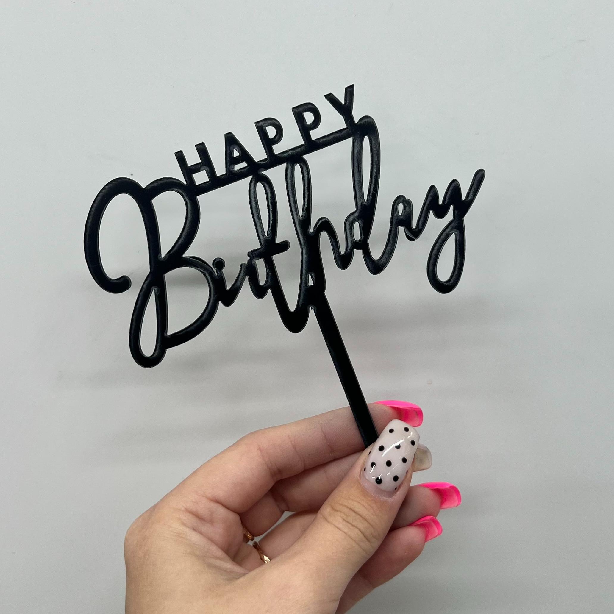 Топпер "Happy birthday" 2