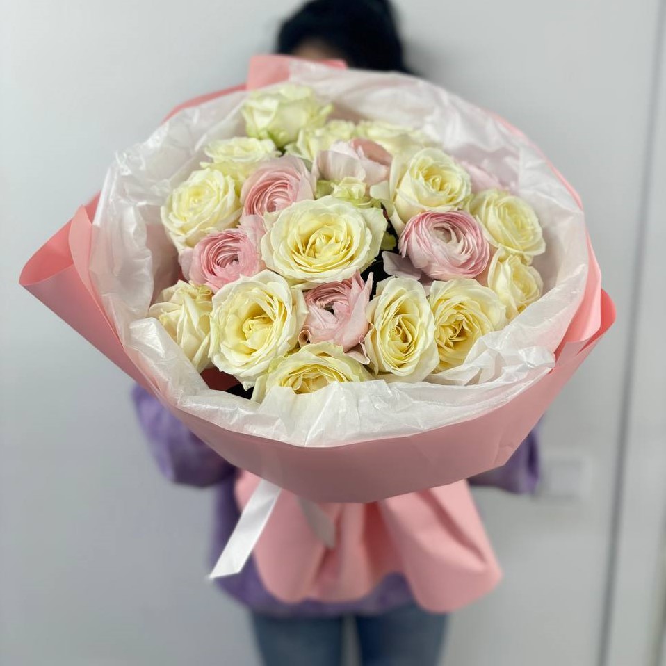 Букет "Нежность крема"