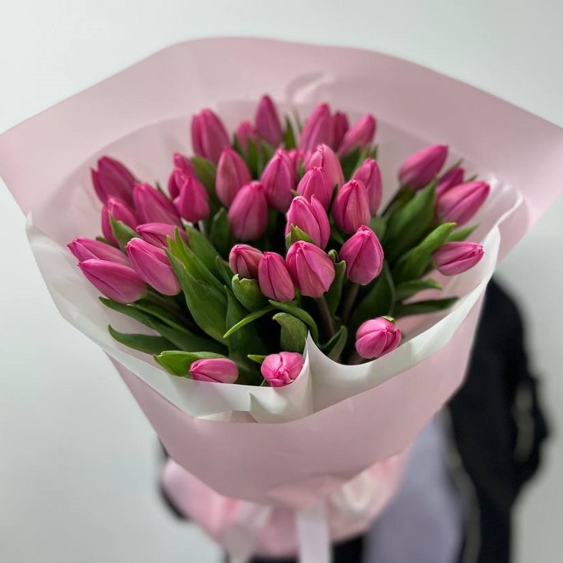 Букет "35 розовых тюльпанов"